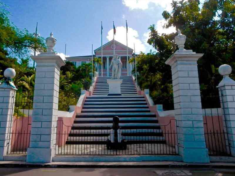 Photo of Government House in Nassau.