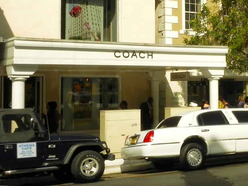 Photo of Coach shop in Nassau.