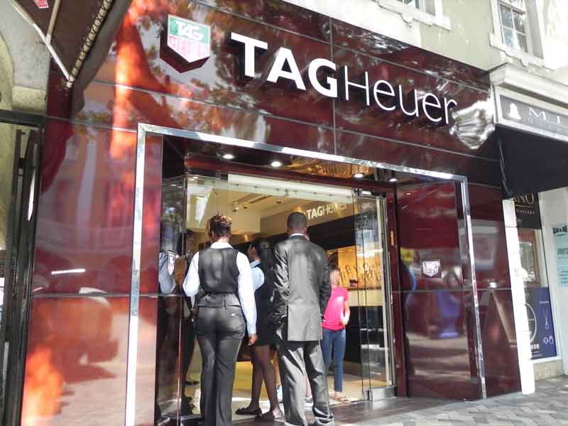 Photo of TAG Heuer shop in Nassau.