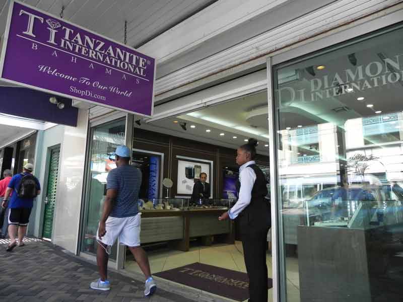 Photo of Tanzanite International shop in Nassau.