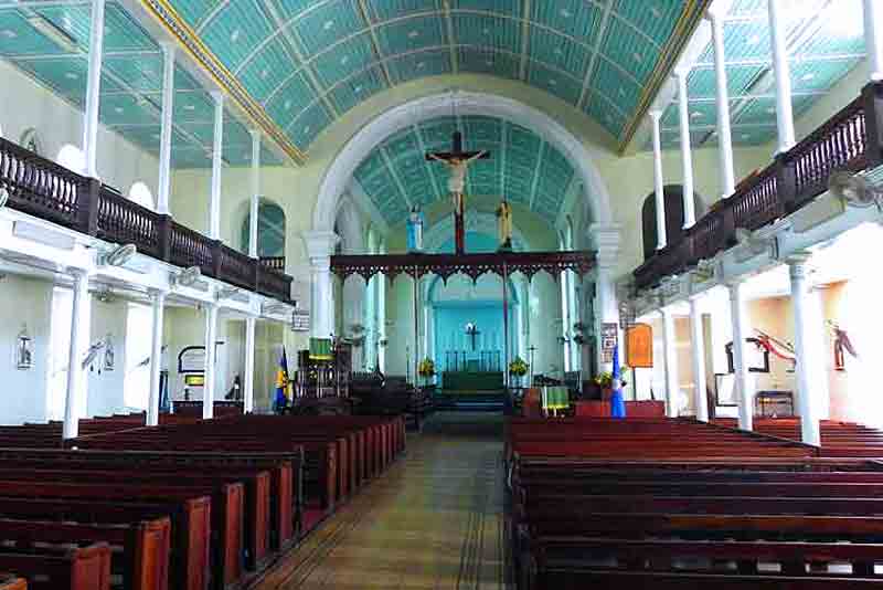 Interior St. Mary's Church Bridgetown Barbados Cruise Ship Port Photo of Interior St. Mary's Church in Bridgetown Barbados