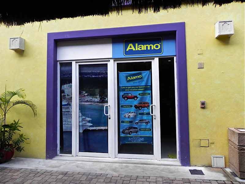 Photo of Car Rental in the Puerta Maya Pier Terminal in Cozumel, Mexico.