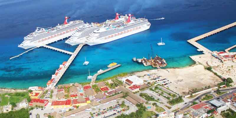 cruise port at cozumel mexico