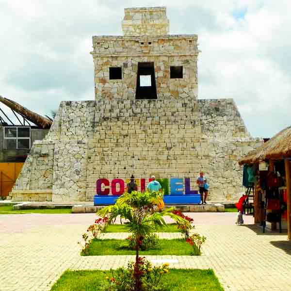 Photo of Mayan Pyramid Replica (Outside Terminal) in Cozumel