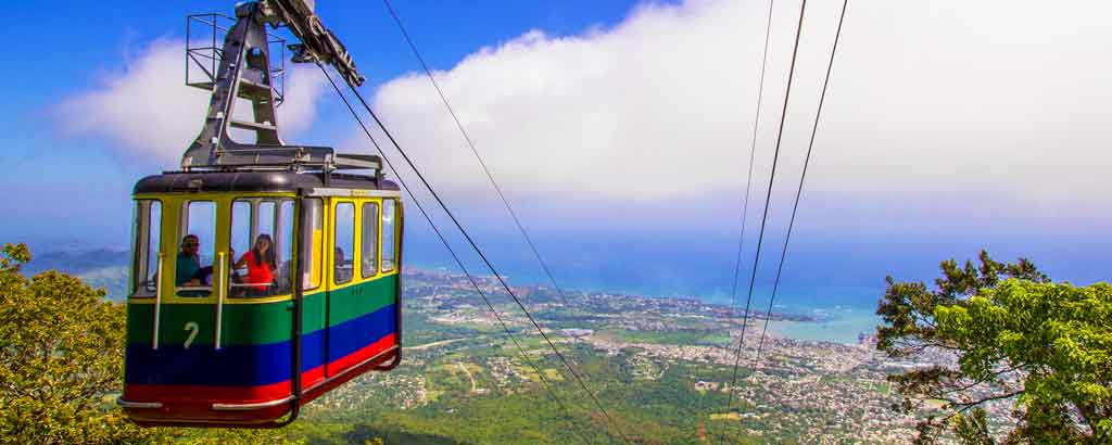 Panoramic photo of Cable Car in Puerto Plata near Amber Cove