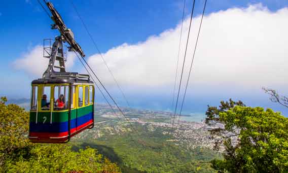 Panoramic photo of Cable Car in Puerto Plata near Amber Cove