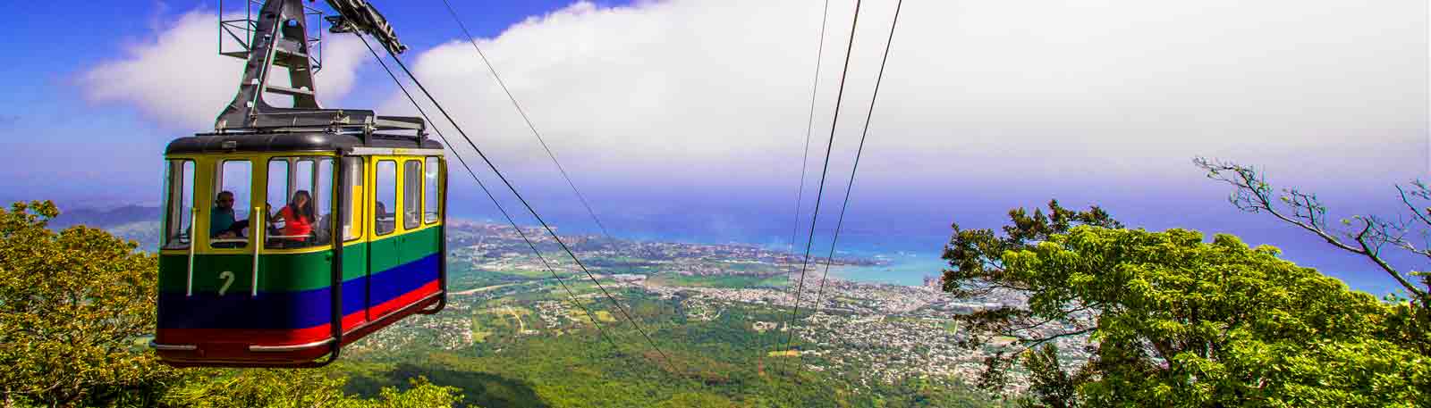 Panoramic photo of Cable Car in Puerto Plata near Amber Cove