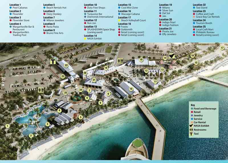 Image with Map of Cruise Center in Grand Turk