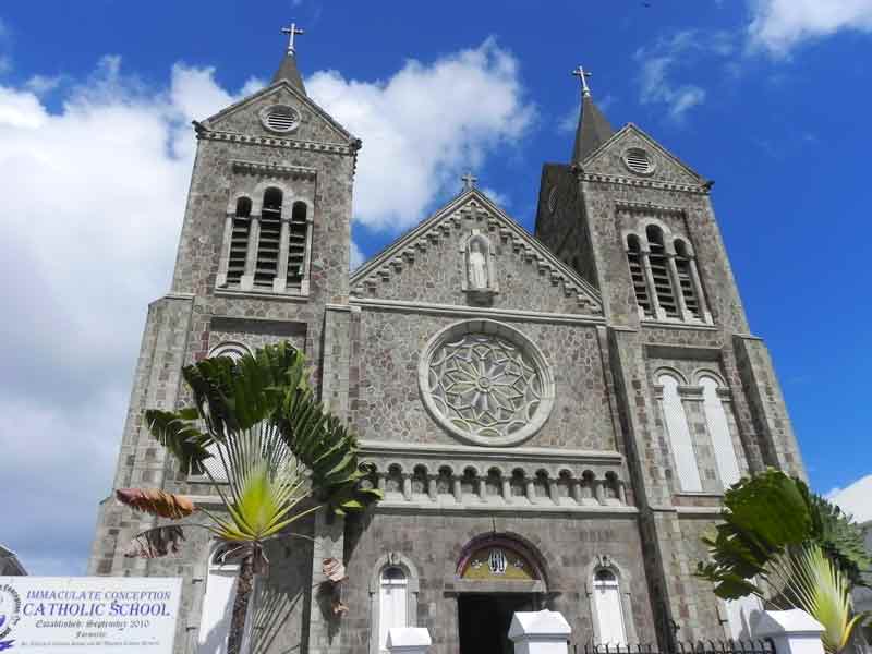 Photo of Immaculate Conception Catholic Co-Cathedral in Basseterre, Saint Kitts.