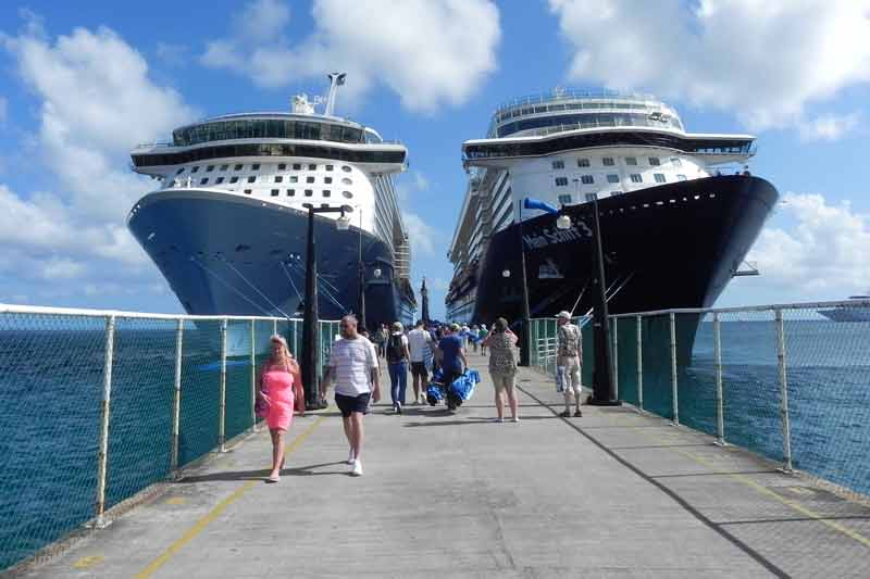 Photo of Cruise Ships Docked in St Kitts.