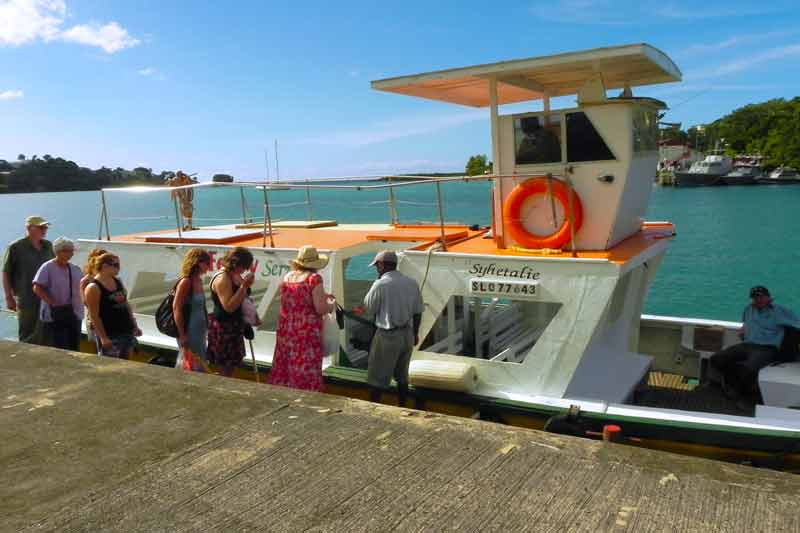 Photo of Water Taxi Ferry at Pointe Seraphine Terminal in Castries, Saint Lucia