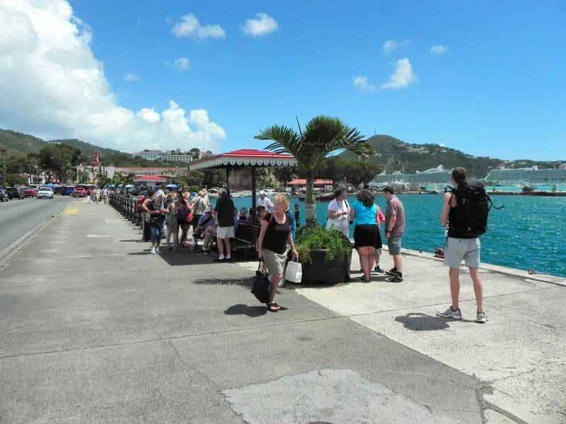 Photo of tendering pier in St Thomas