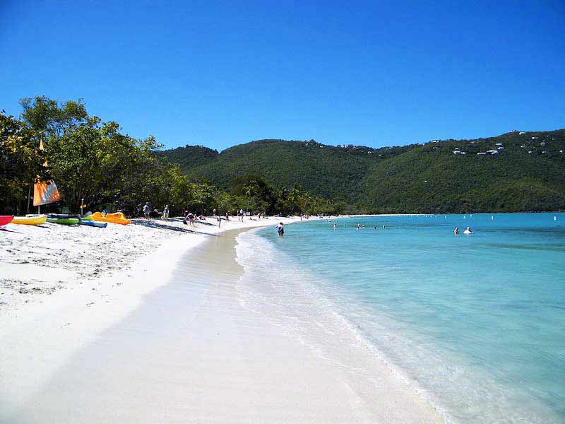 Photo of Magens Beach in St. Thomas, US Virgin Islands.