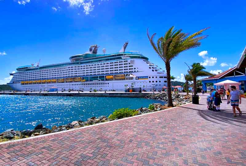 cruise ship port schedule st thomas