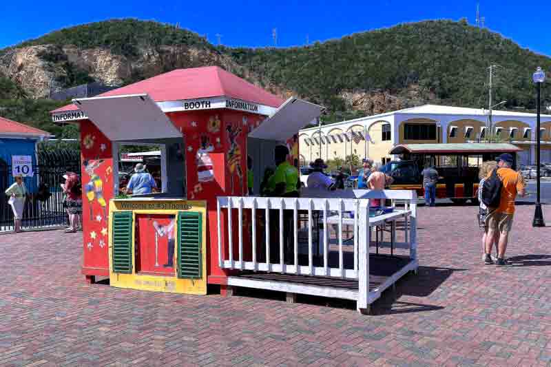 Photo of Information Booth in the Crown Bay Dock, St. Thomas cruise port