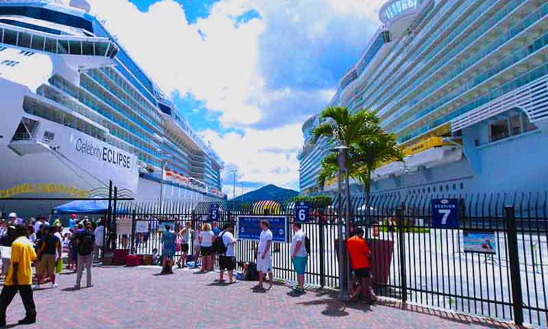 Photo of Cruise Ships in the Crown Bay Dock St. Thomas