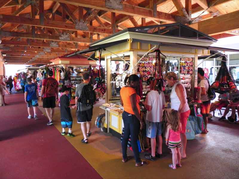 Photo of Shopping Kiosks in the Crown Bay Dock, St. Thomas