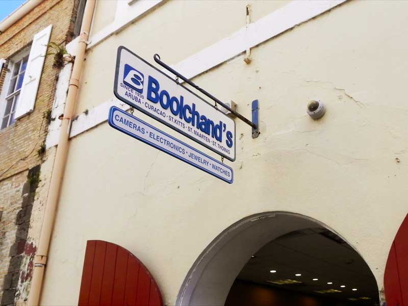 Photo of Boolchands shop in the Main street of Charlotte Amalie, St. Thomas US VI