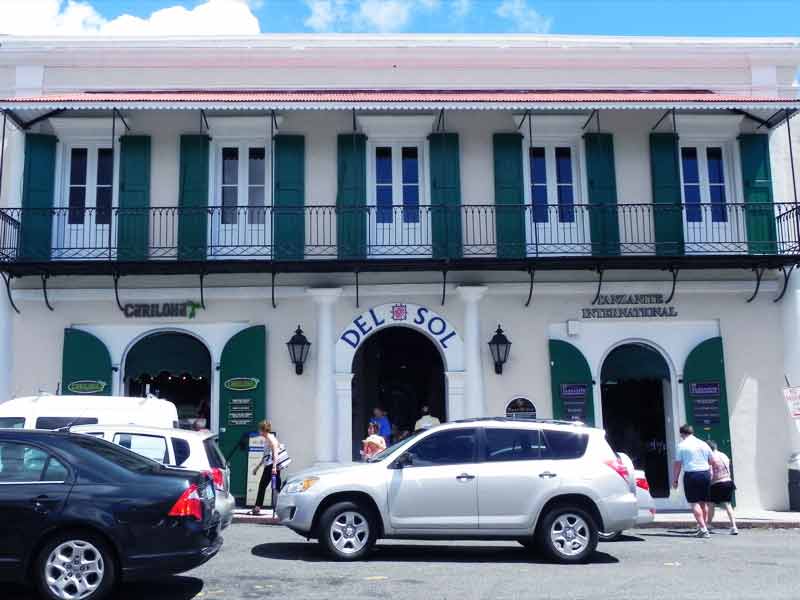 Photo of Cariloha, DelSol, Tanzanite in the main street of Charlotte Amalie, St. Thomas US VI