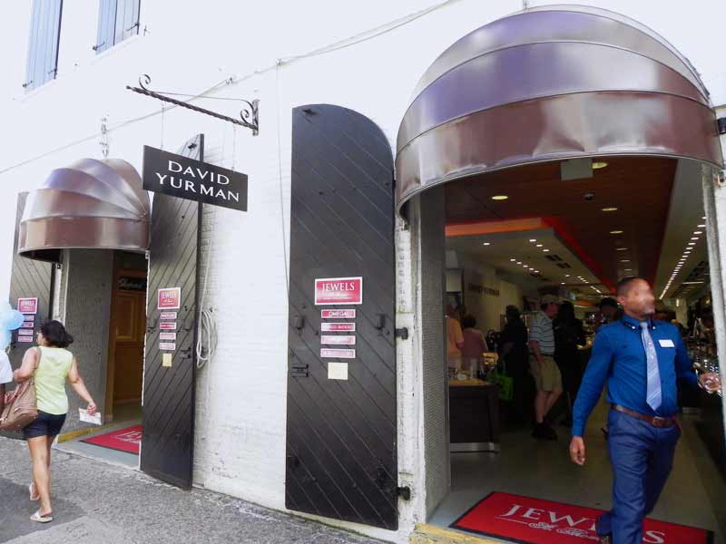 Photo of Jewels shop in the main street of Charlotte Amalie, St. Thomas US VI