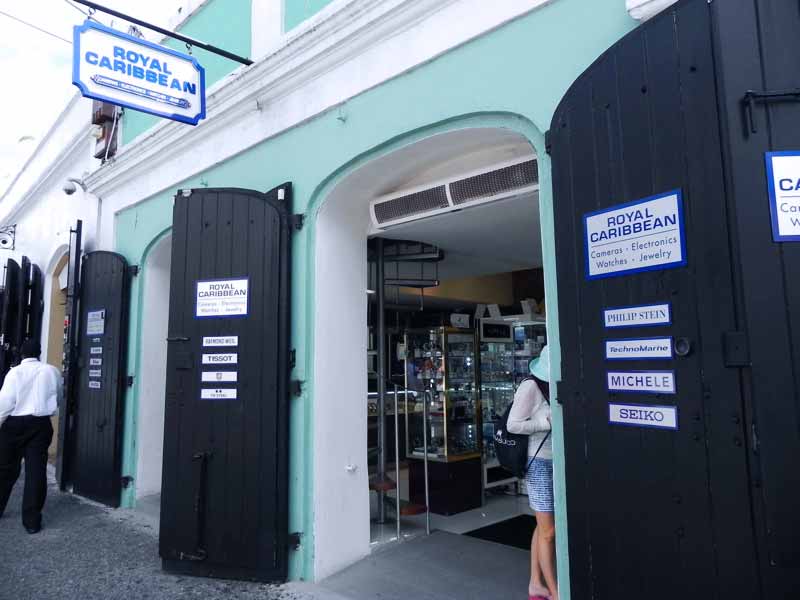 Photo of Royal Caribbean in the main street of Charlotte Amalie, St. Thomas US VI