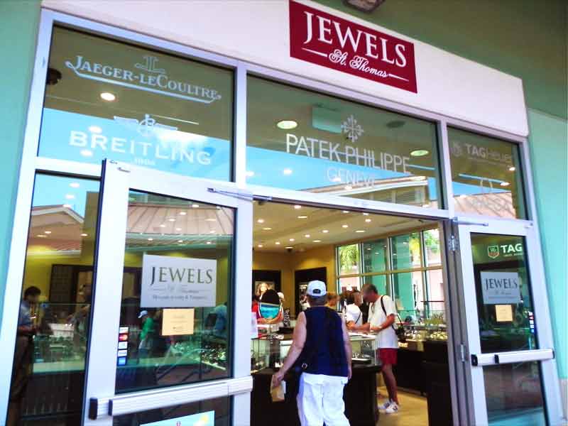 Photo of Jewels shop in the Crown Bay Dock, St. Thomas US VI.