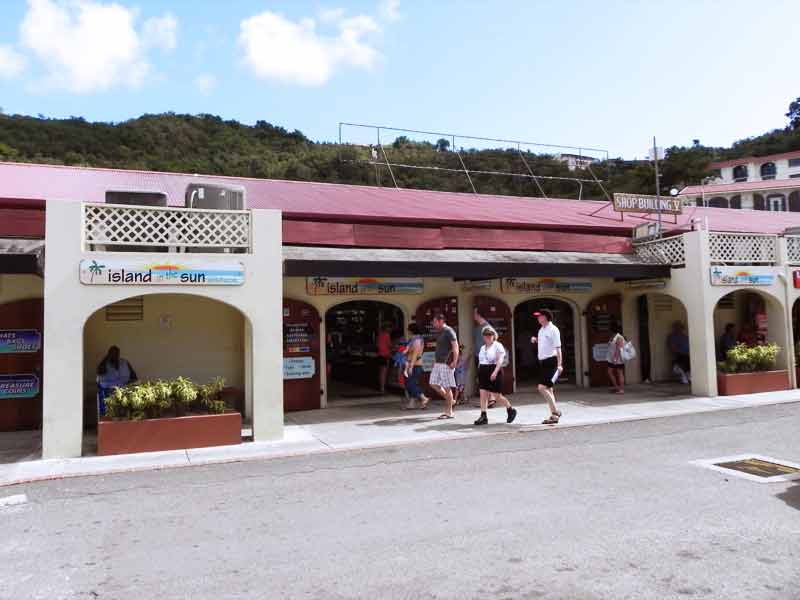 Photo of Island in the Sun shop in the Havensight Mall, St. Thomas US VI.