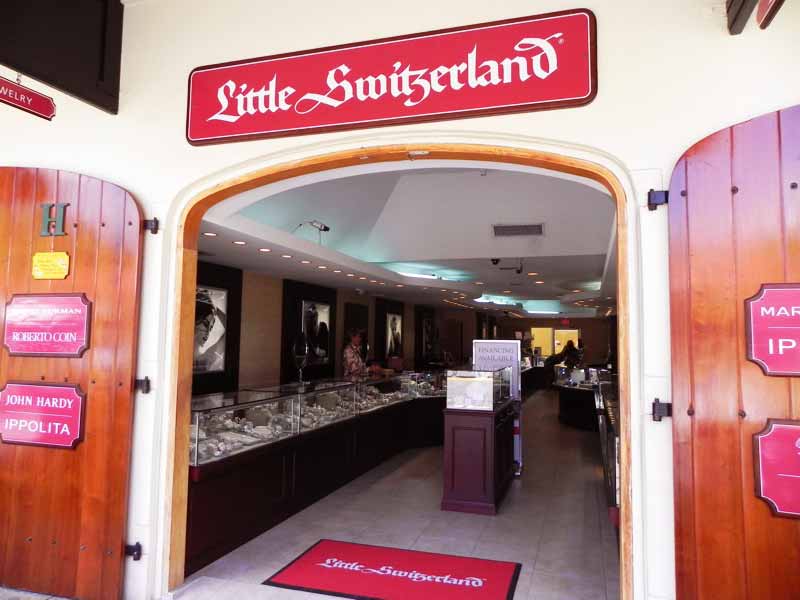 Photo of Little Switzerland shop in the Havensight Mall, St. Thomas US VI.