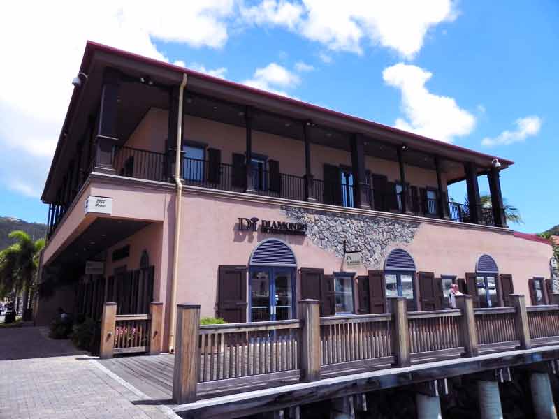 Photo of Diamonds International shop in the Yacht Haven, St. Thomas US VI.