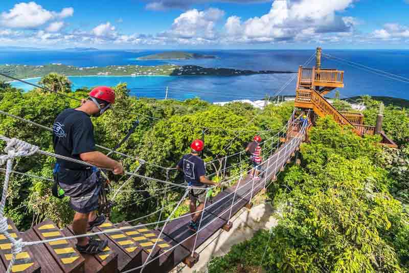 Zip Line St Thomas USVI Cruise Port Photo of Zip Line in St Thomas USVI.