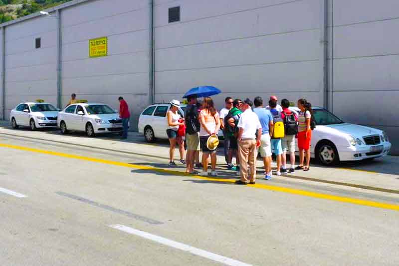 Photo of Taxis at Dubrovnik Cruise Ship Port