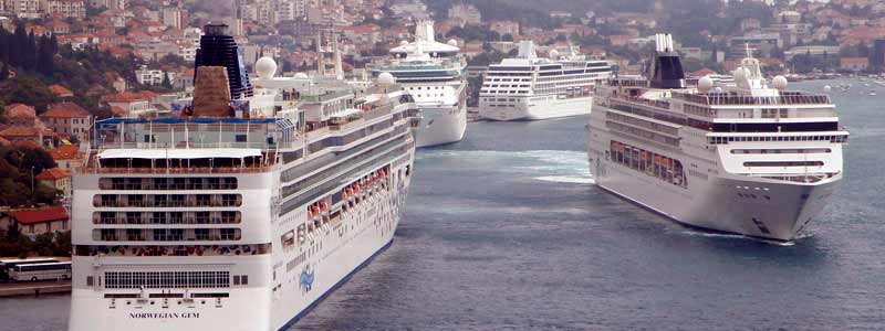 Panoramic Photo of the Port of Gruž in Dubrovnik