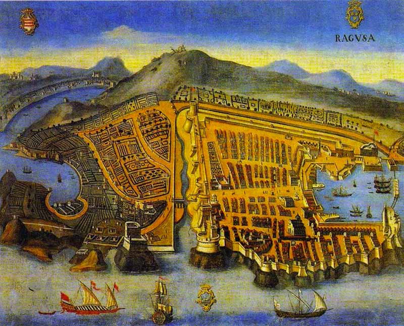 Photo of Painting of Dubrovnik in 1667.