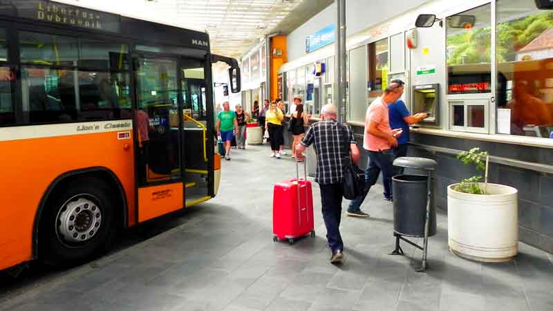 Photo of Main Public Bus Stationin Dubrovnik Cruise Ship Port