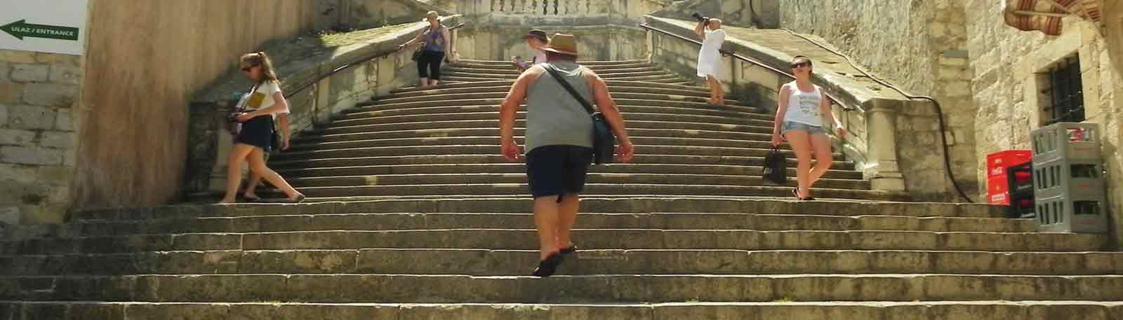 Photo by IQCruising of the Baroque Stairs in Dubrovnik cruise port