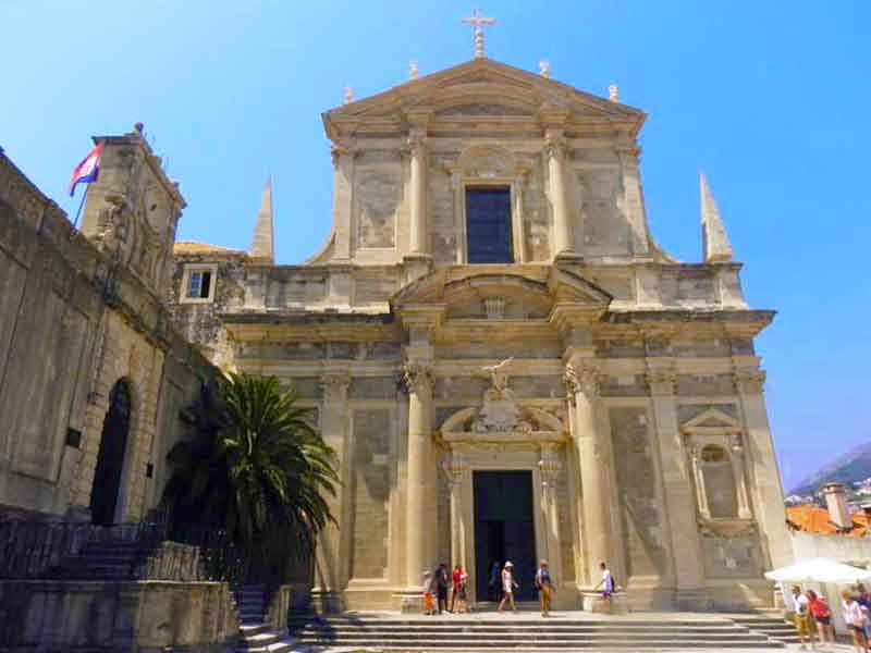 Church of St Ignatius Dubrovnik Cruise Ship Port Photo of Church of St Ignatius in the Dubrovnik Cruise Ship Port