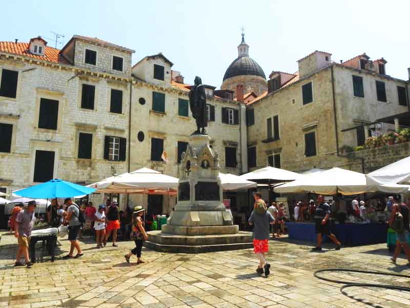 Gundulić Square Cruise Port Dubrovnik Photo of Gundulić Square in Dubrovnik