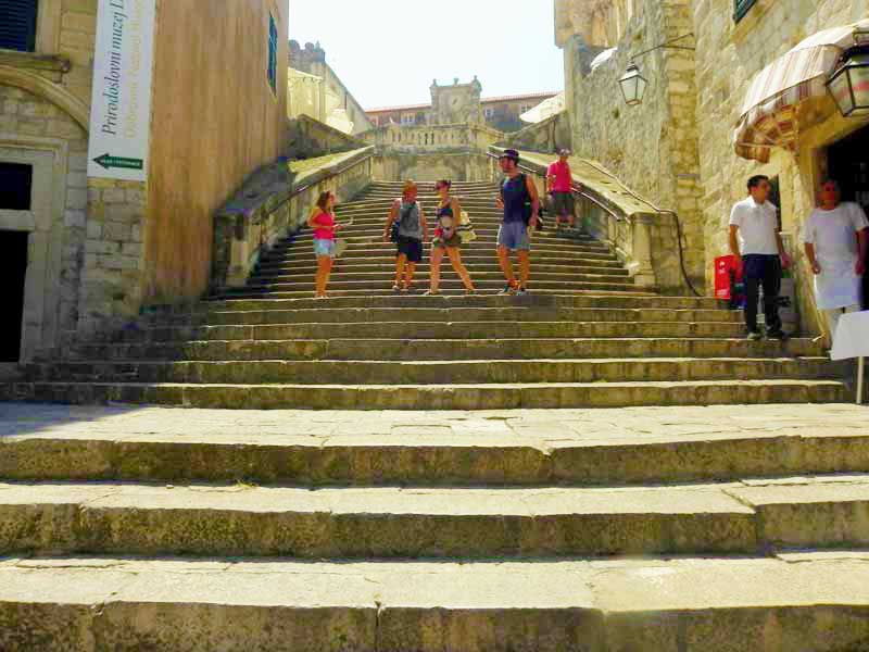 Dubrovnik Cruise Ship Port Baroque Stairs Game of Thrones Photo of Baroque Stairs Dubrovnik Cruise Ship Port
