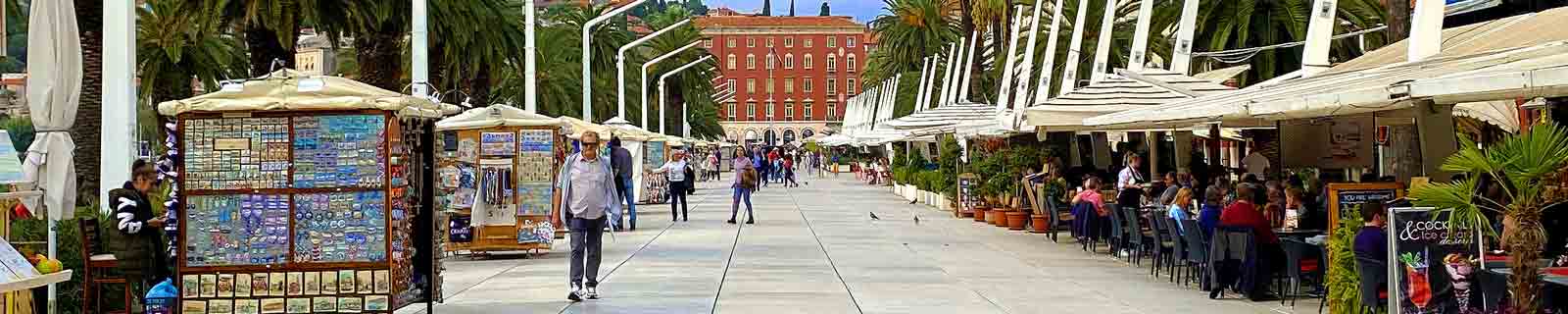 Riva promenade in Split cruise port copyright IQCruising Photo of Riva promenade in Split cruise port copyright IQCruising