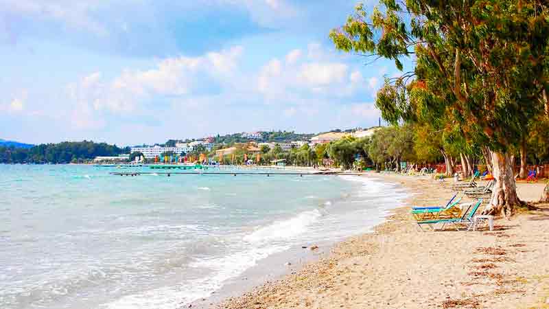 Photo of Dassia Beach in Corfu