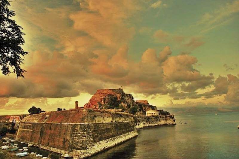 Photo of Historical Painting of the Old Fort in Corfu