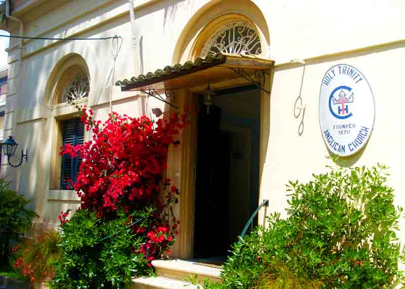 Photo of the Holy Trinity Anglican Church in Corfu