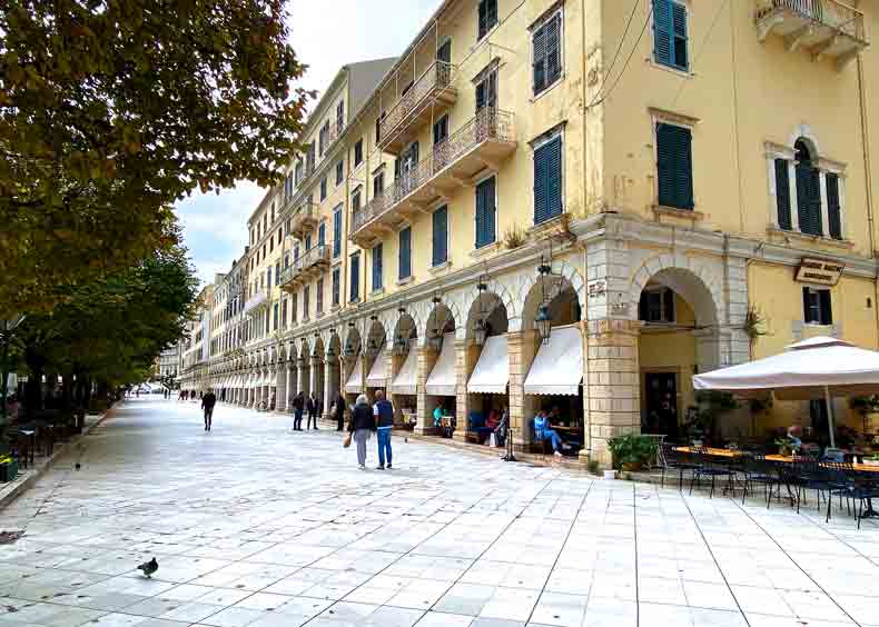 The Liston in Corfu cruise port