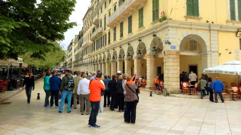 Photo of Liston in Corfu