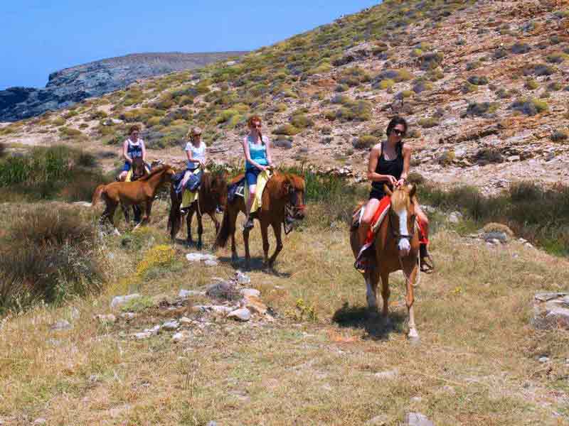 Photo of Horseback Riding in Mykonos, Greece.