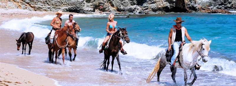 Photo of Horseback Riding in Mykonos, Greece.