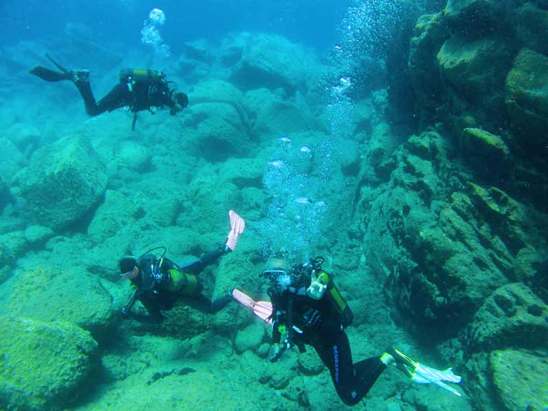 Scuba Diving Mykonos Cruise Port Photo of Scuba Diving in Mykonos, Greece.