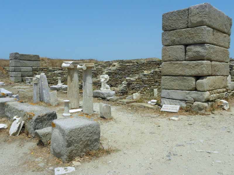 Photo of Granite House in Delos, Mykonos, Greece.