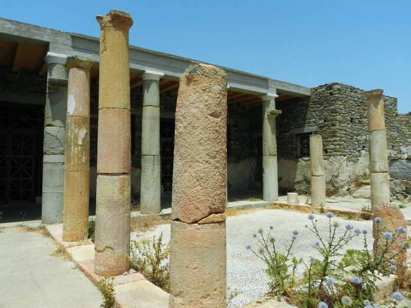 Photo of House of the Masques in Delos, Mykonos, Greece.