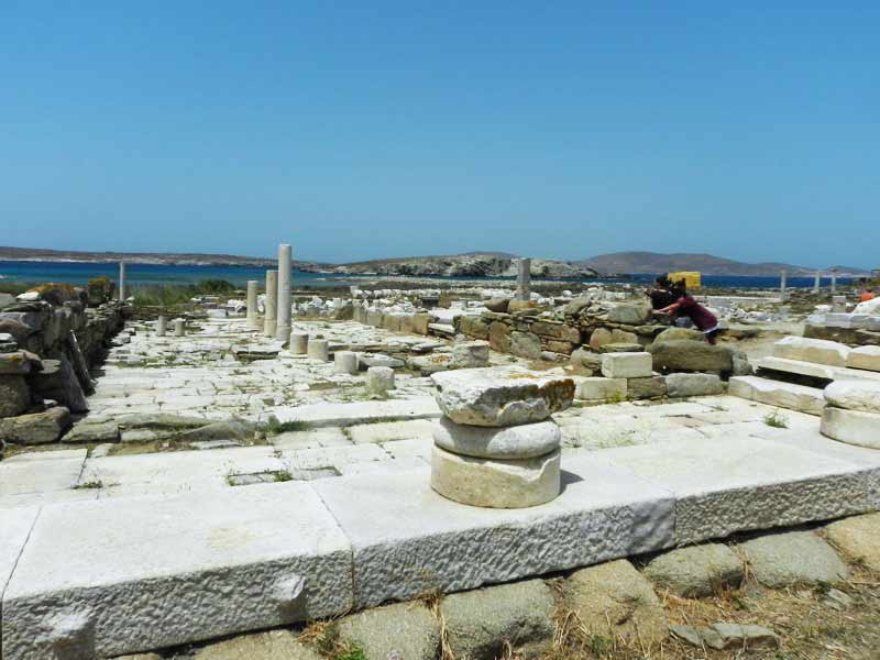 Photo of Oikos House of Naxians in Delos, Mykonos, Greece.